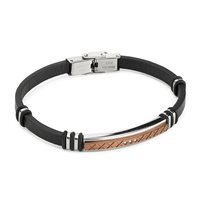 Pulsera Boccadamo Hombre Man in Eco-cuero ABR771